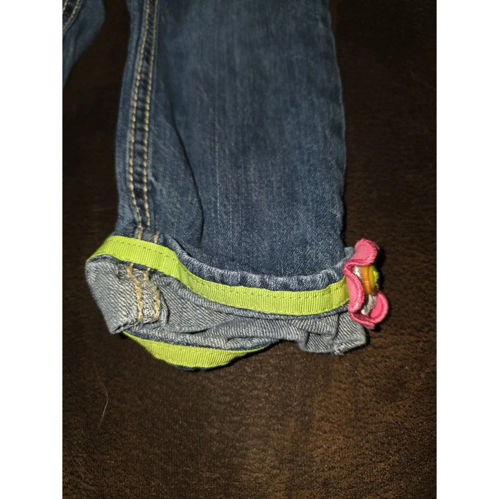 Gymboree growing flowers floral jeans size‎ 2t